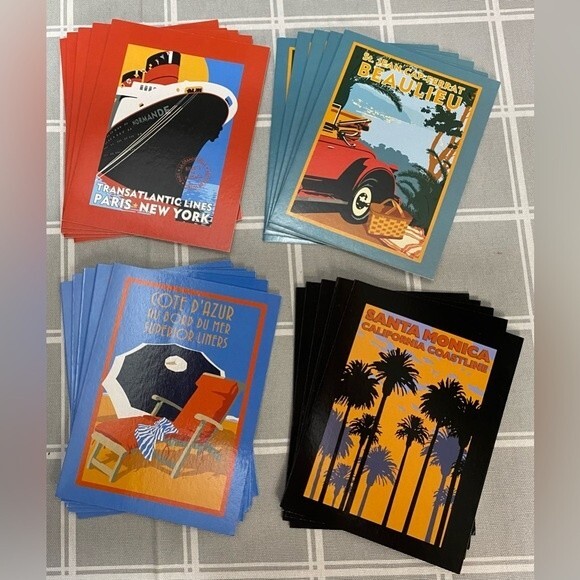 Note Cards & Envelopes Vintage Travel Tourism Advertisement Tri Coastal Design - Picture 3 of 11